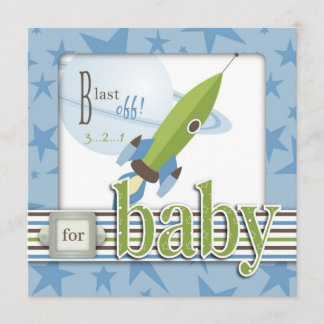 Invitación Para Baby Boy Square