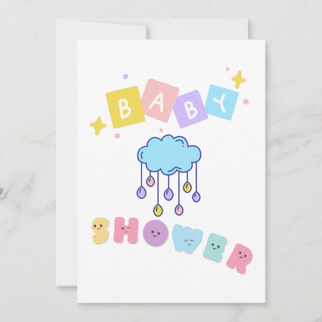 Invitación para Baby Shower (Anverso)