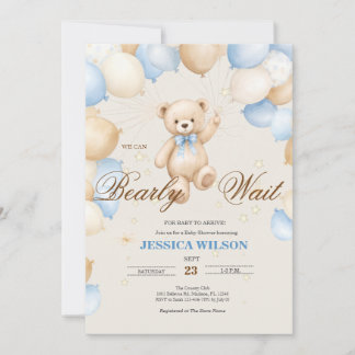 Invitación para baby shower "Apenas Esperamos" de