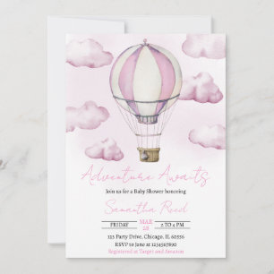 Invitación para Baby Shower Aventura Esperando
