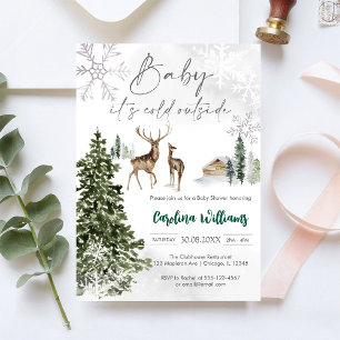 Invitación para Baby Shower Baby It's Cold Outside