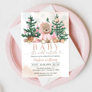 Invitación para Baby Shower Baby It's Cold Outside