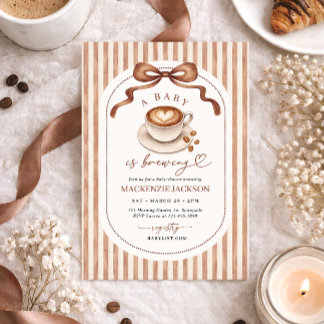 Invitación para baby shower 'Bebé está preparando