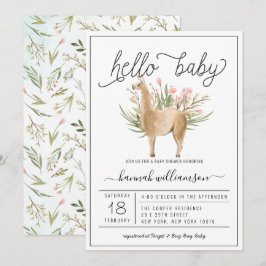 Invitación para baby shower | Bosque de primavera