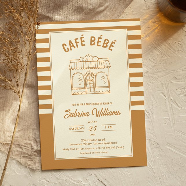 Invitación para Baby Shower CAFÉ BÉBÉ (Subido por el creador)