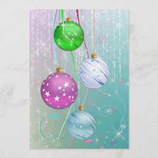 Invitación para Baby Shower con Adorno de Navidad,