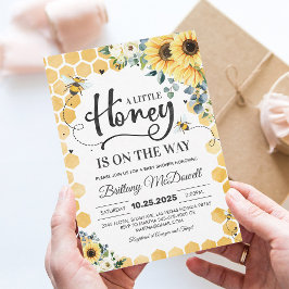 Invitación para Baby Shower de Abeja de Miel | Un 