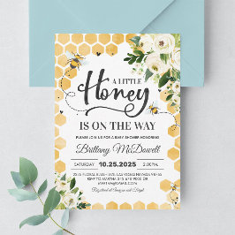 Invitación para Baby Shower de Abeja Melífera | Un