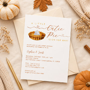 Invitación para baby shower de Acción de Gracias C