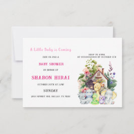 Invitación para Baby Shower de Animales Adorables 