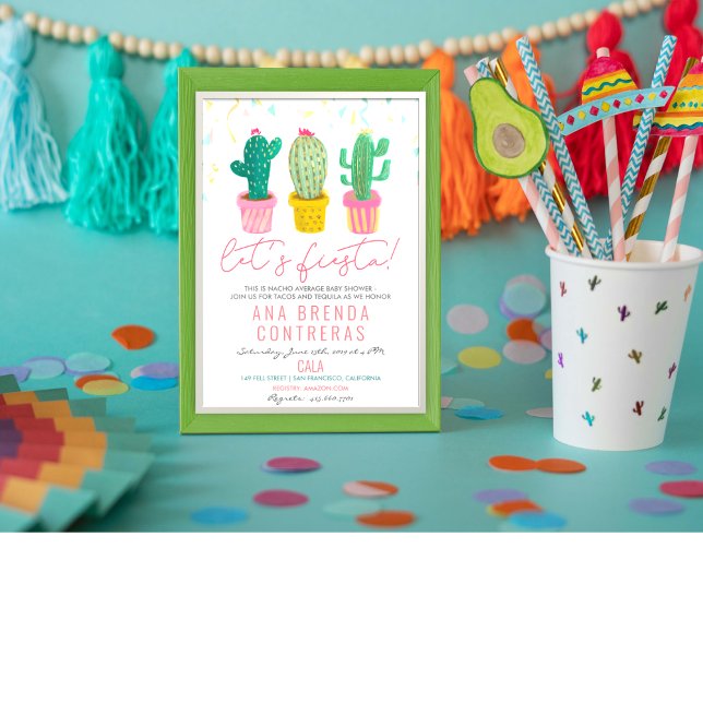 Invitación para Baby Shower de Cactus Fiesta (Subido por el creador)