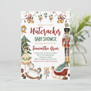 Invitación para Baby Shower de Cascanueces
