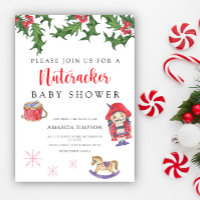 Invitación para baby shower de Cascanueces