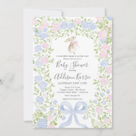 Invitación para baby shower de conejito grandmille