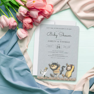 Invitación para Baby Shower de Donde los Monstruos