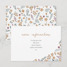 invitación para baby shower de flores silvestres -