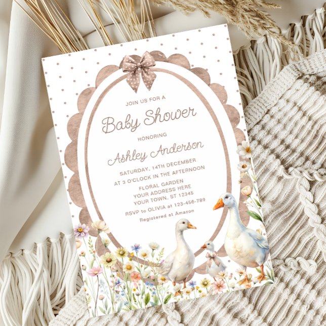 Invitación para Baby Shower de Ganso Bebé (Subido por el creador)