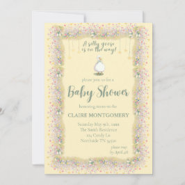 Invitación para baby shower de Ganso Tonto 