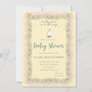 Invitación para baby shower de Ganso Tonto