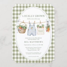 Invitación para Baby Shower de Gemelos Localmente
