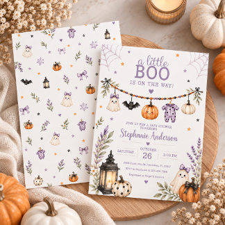 Invitación para Baby Shower de Halloween de Little