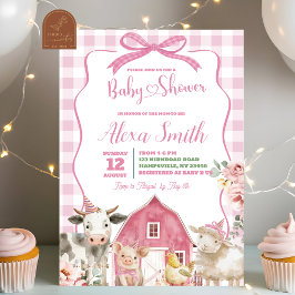Invitación para Baby Shower de Holy Cow Twins