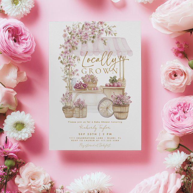 Invitación para Baby Shower de la Granja del Merca (Subido por el creador)