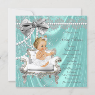 Invitación para Baby Shower de la Niña del Sillón 