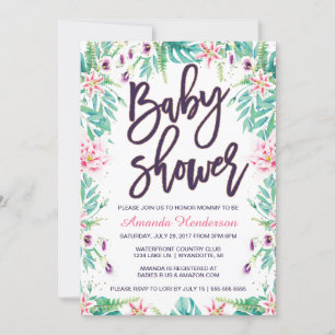 Invitación para baby shower de Lily   Baby shower 