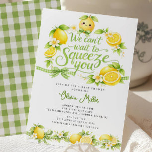 Invitación para Baby Shower de Limón