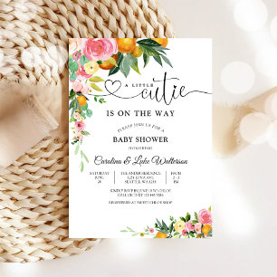Invitación para Baby Shower de Little Cutie Floral