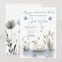 Invitación para Baby Shower de Little Goose