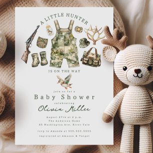Invitación para Baby Shower de Little Hunter