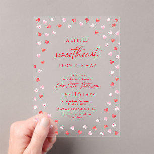 Invitación para Baby Shower de Little Sweetheart G