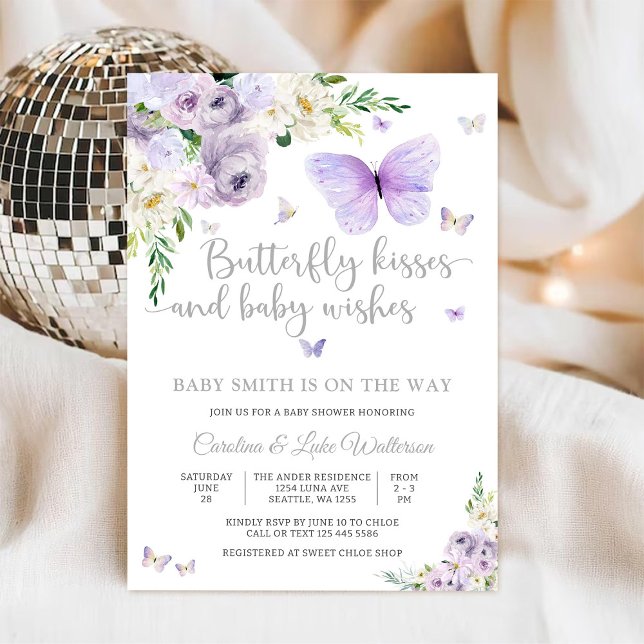 Invitación para Baby Shower de Mariposa (Subido por el creador)