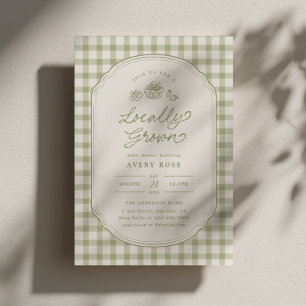 Invitación para Baby Shower de Mercadillo de Agric