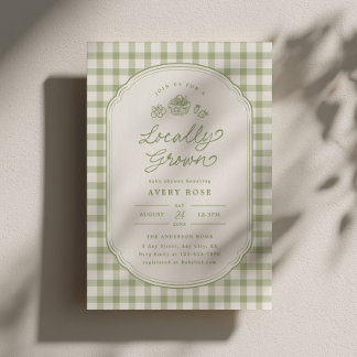 Invitación para Baby Shower de Mercadillo de Agric