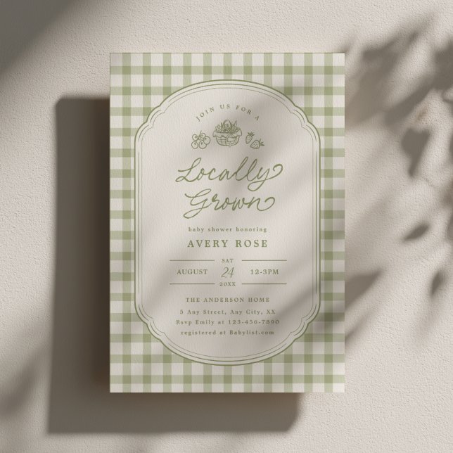 Invitación para Baby Shower de Mercadillo de Agric (Subido por el creador)