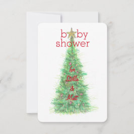 Invitación para Baby Shower de Navidad - Niño