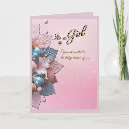 Invitación para Baby Shower de Niña