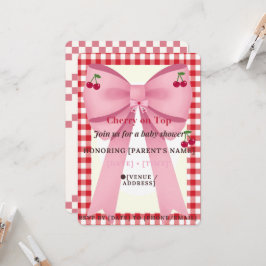 Invitación para Baby Shower de Niña Coquette 'Cere