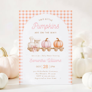 Invitación para Baby Shower de Niña Dos Pequeñas C