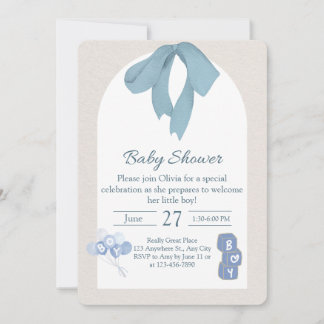 Invitación para Baby Shower de Niño