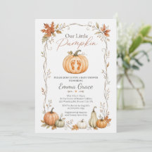 Invitación para Baby Shower de Nuestra Pequeña Cal