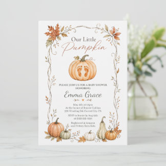 Invitación para Baby Shower de Nuestra Pequeña Cal