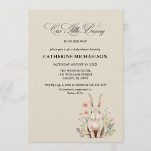 Invitación para Baby Shower de Nuestra Pequeña Con