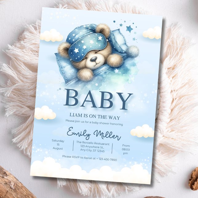 Invitación para Baby Shower de Osito de Peluche, B (Subido por el creador)