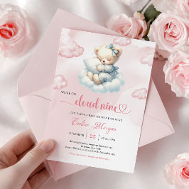 Invitación para Baby Shower de Osito Precioso de C