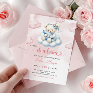 Invitación para Baby Shower de Osito Teddy - Tema