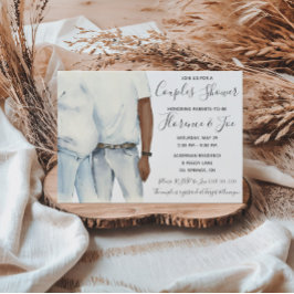 Invitación para Baby Shower de pareja padres a ser